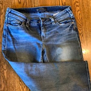 Silver Jean Capris